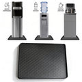Premium Silicone Mini Fridge Mat | 19.7" x 19.7" Waterproof Floor Protector with Spill-Proof Raised Edges