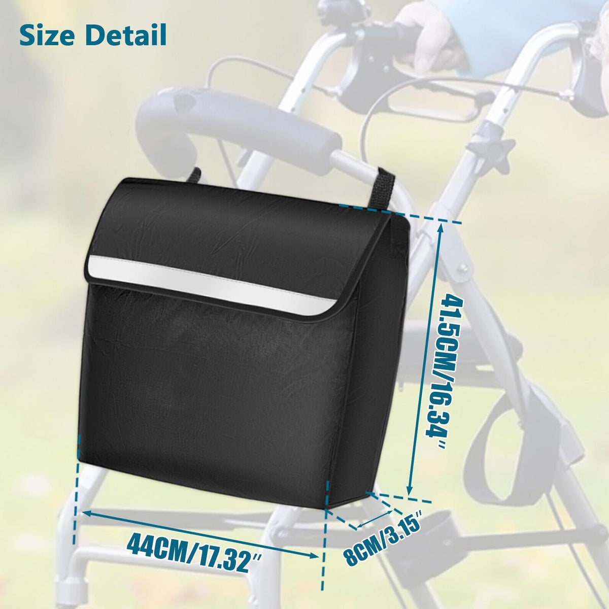 Premium Universal Wheelchair & Walker Backpack | High-Visibility, Water-Resistant Storage