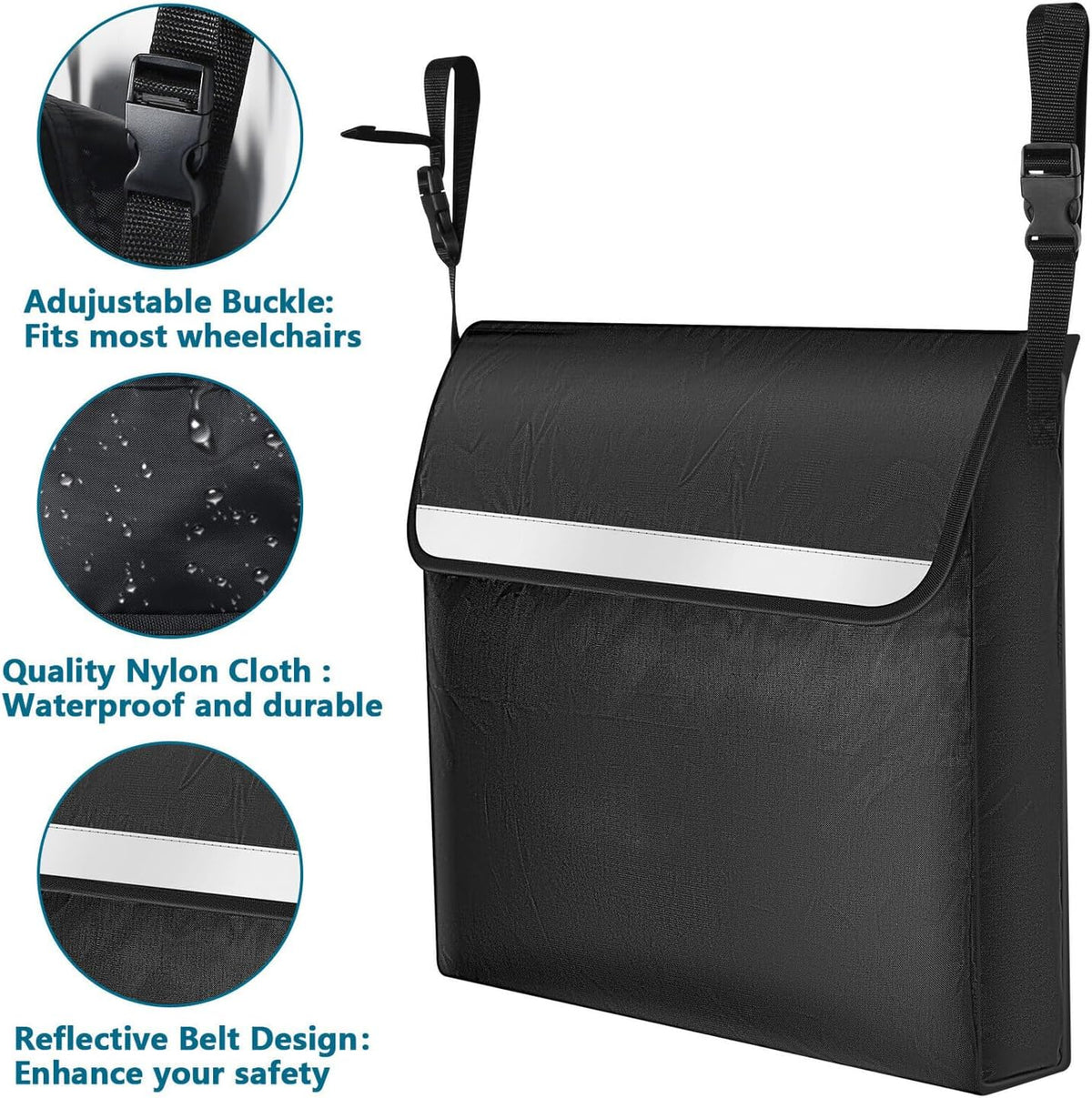 Premium Universal Wheelchair & Walker Backpack | High-Visibility, Water-Resistant Storage