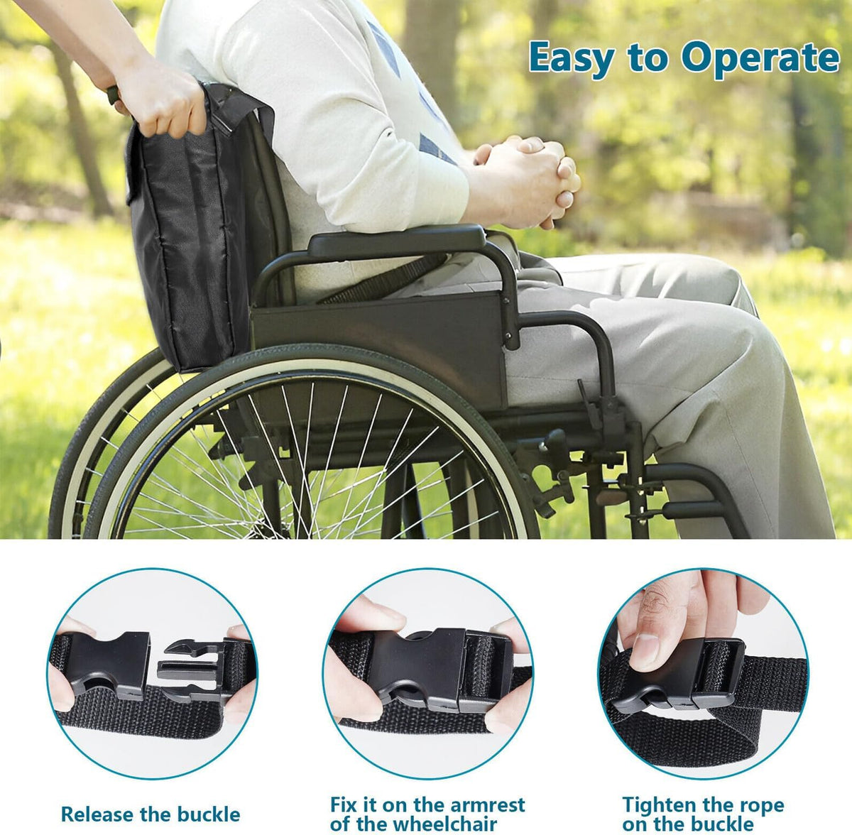 Premium Universal Wheelchair & Walker Backpack | High-Visibility, Water-Resistant Storage